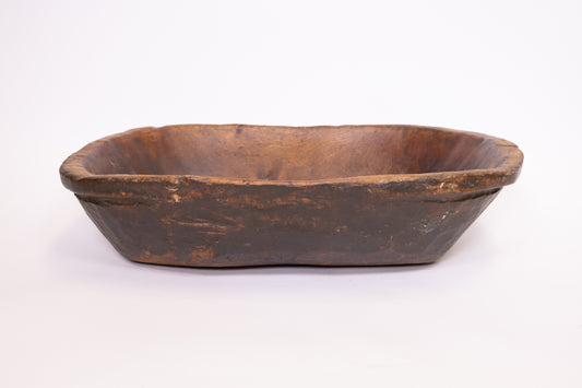 Large Wooden Carved Bowl